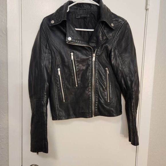 Zara Jackets & Blazers - Zara sheepskin biker jacket